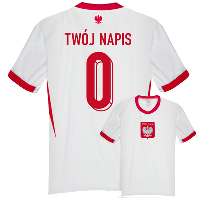 EURO 2024 POLSKA Koszulka piłkarska TWÓJ NAPIS np Lewandowski