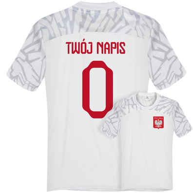 Koszulka Męska Piłkarska Polska TWÓJ NAPIS