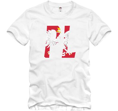 Koszulka Kibica T-shirt Polska PL Duże