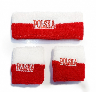 Frotki bawełniane na rękę + opaska na czoło Polska